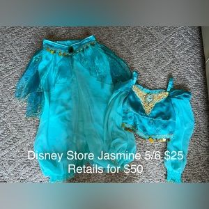 Disney Store Jasmine Costume size 5/6